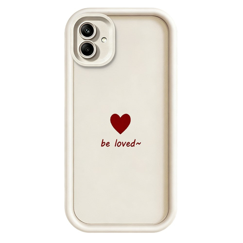 Samsung Galaxy A08 4G / A07 4G / A07s 4G TPU-skal Be Loved Hjärtmönster Gummerat Stötsäkert mobilskal
