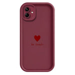 Samsung Galaxy A08 4G / A07 4G / A07s 4G TPU-skal Be Loved Hjärtmönster Gummerat Stötsäkert mobilskal