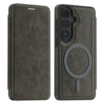 Magnetiskt skal för Samsung Galaxy S26, RFID-blockerande korthållare, läderfodral