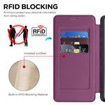 Samsung Galaxy S26+ Magnetiskt Skal RFID-blockerande Korthållare Lädermobilskal