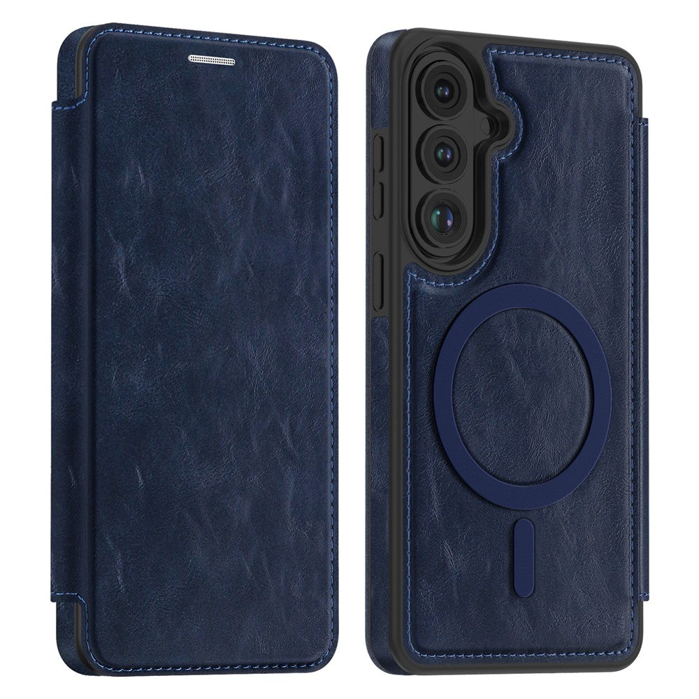 Samsung Galaxy S26+ Magnetiskt Skal RFID-blockerande Korthållare Lädermobilskal