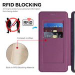 Samsung Galaxy S26 Ultra Magnetiskt Skal RFID-blockerande Korthållare Lädermobilskal