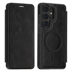 Samsung Galaxy S26 Ultra Magnetiskt Skal RFID-blockerande Korthållare Lädermobilskal
