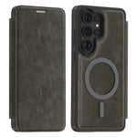 Samsung Galaxy S26 Ultra Magnetiskt Skal RFID-blockerande Korthållare Lädermobilskal