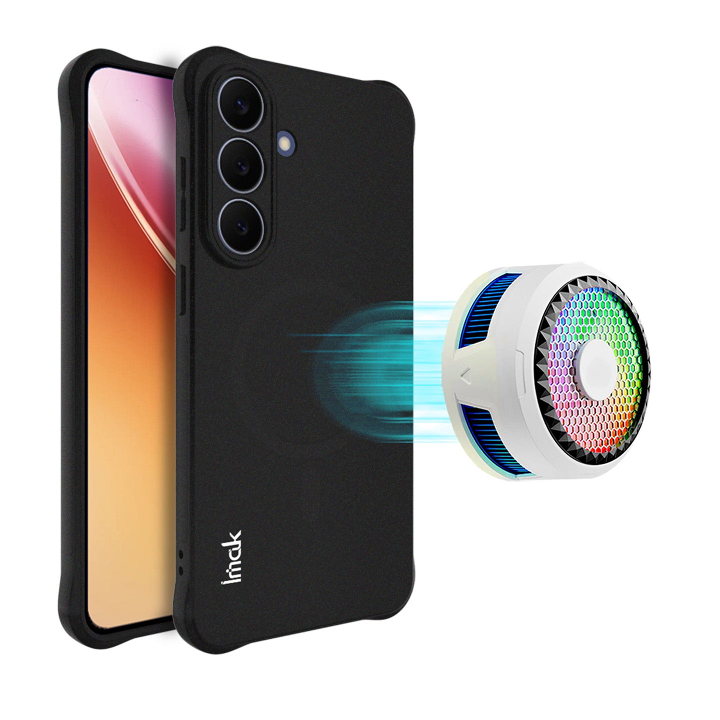 IMAK för Samsung Galaxy S26 FE Magnetiskt Skal Stötsäkert Airbag TPU Mobilskal