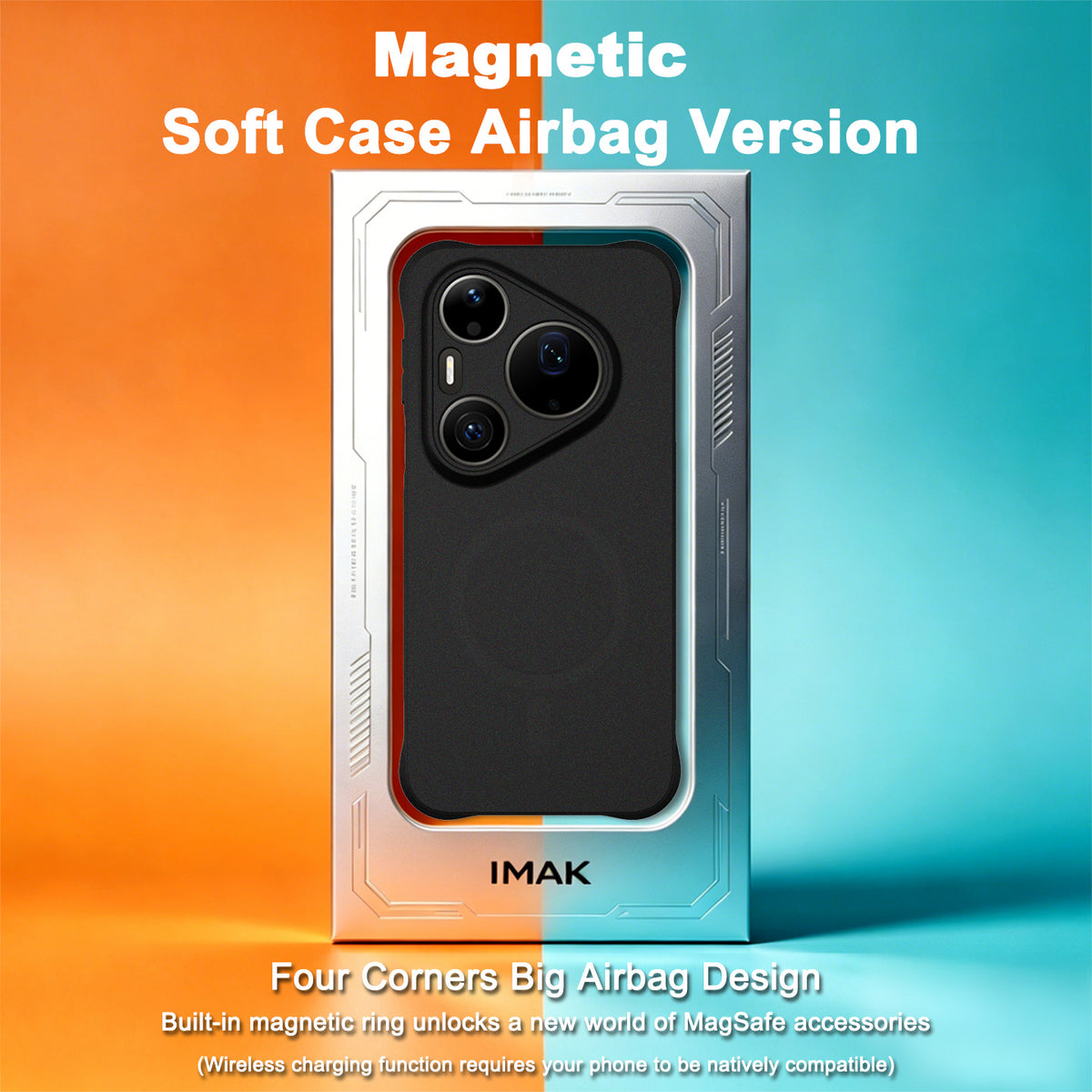 IMAK for Huawei Pura 90s Pro Max 5G / Huawei Pura 90 Pro Max Magnetic Case Shockproof Airbag TPU Phone Cover