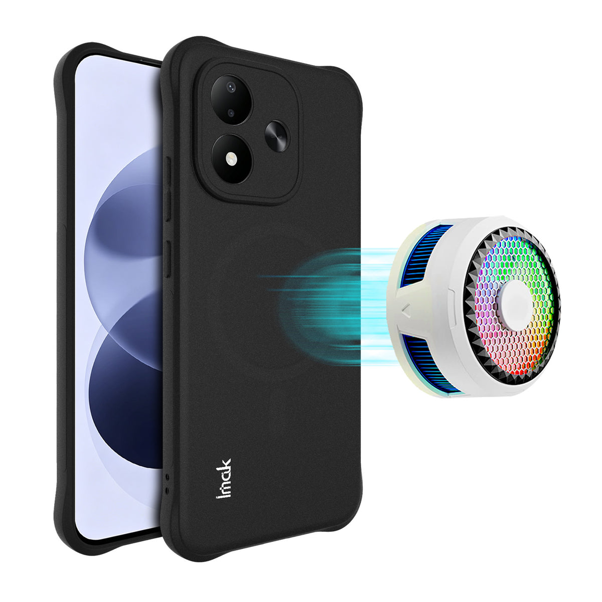 IMAK för Xiaomi Redmi Note 17 5G (Global) / Xiaomi Redmi Note 17 (Indien/Kina) 5G / Xiaomi Redmi Note 17 4G (Global) Magnetiskt skal Stötsäkert Airbag TPU-mobilskydd