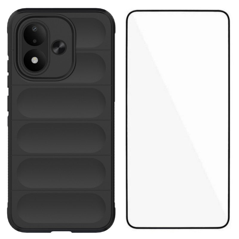 WANLONFENG för Xiaomi Redmi Note 17 (Indien/Kina) 5G / Xiaomi Redmi Note 17 5G (Global) / Xiaomi Redmi Note 17 4G (Global) TPU-skal HD-serien halkfritt mobilskydd med härdat glas
