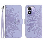 For Xiaomi Redmi Note 17 5G (Global) / Xiaomi Redmi Note 17 (India/China) 5G / Xiaomi Redmi Note 17 4G (Global) Case Sunflower Imprint Leather Wallet Phone Cover with Wrist Strap