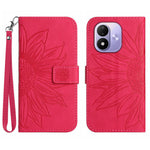 For Xiaomi Redmi Note 17 5G (Global) / Xiaomi Redmi Note 17 (India/China) 5G / Xiaomi Redmi Note 17 4G (Global) Case Sunflower Imprint Leather Wallet Phone Cover with Wrist Strap