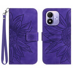 For Xiaomi Redmi Note 17 5G (Global) / Xiaomi Redmi Note 17 (India/China) 5G / Xiaomi Redmi Note 17 4G (Global) Case Sunflower Imprint Leather Wallet Phone Cover with Wrist Strap