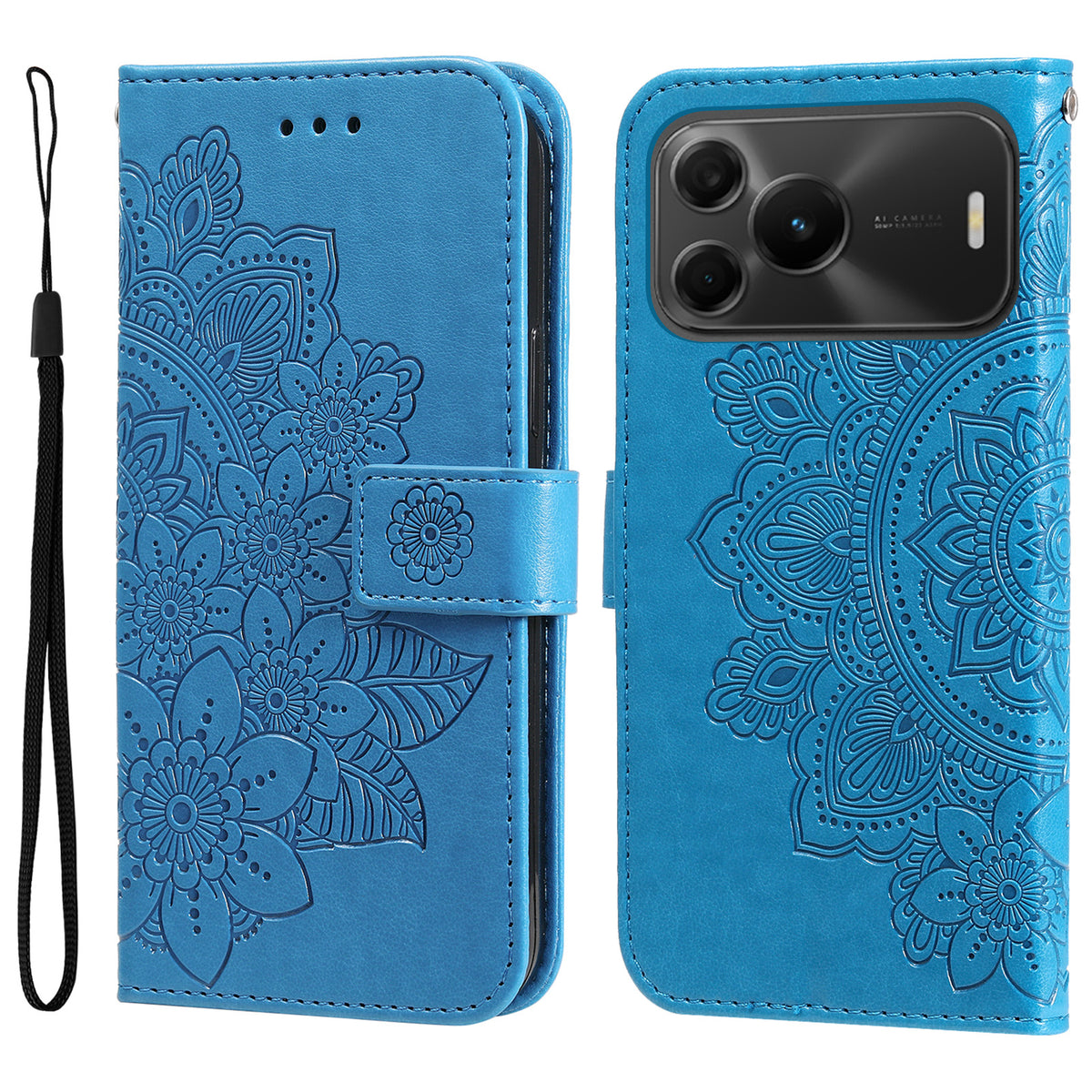 For Huawei nova 16 SE 5G Case Floral Pattern PU Leather Wallet Stand Phone Cover