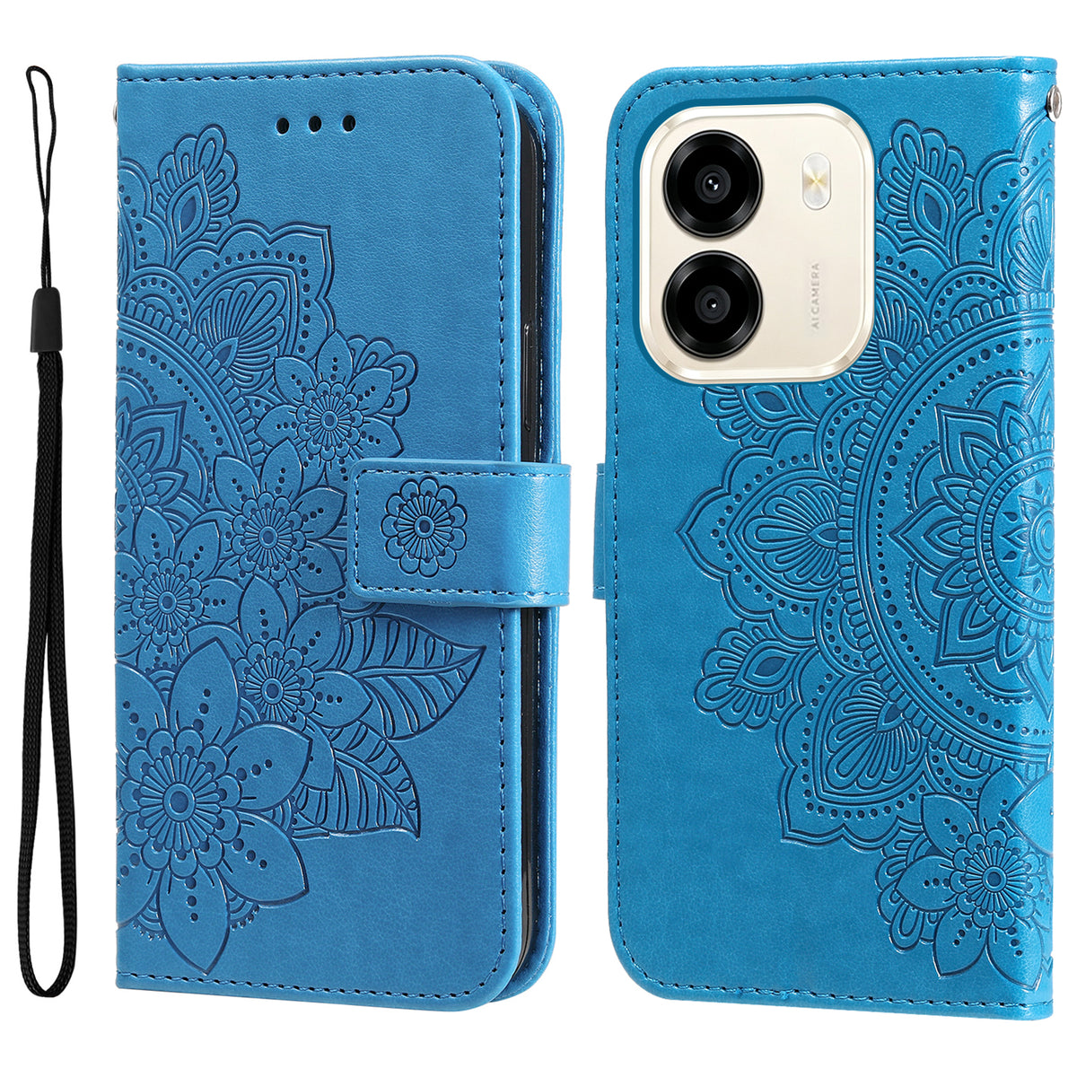 For Honor X7e 4G / Honor Play 80 Plus 5G / Honor X6e 4G Case Floral Pattern PU Leather Wallet Stand Phone Cover
