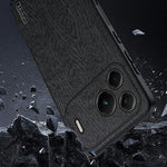For Huawei nova 16 SE 5G Case Wood Texture PU Leather Coated PC TPU Phone Cover