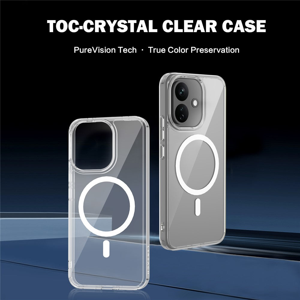 LEREACH TOC Series for Xiaomi Redmi Note 17 Pro 5G Magnetic Case TPU + Acrylic Phone Cover