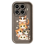 Xiaomi 17T TPU-skal med kattdesign och mönster, gummierat, halkfritt bakstycke