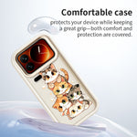 For Xiaomi 17 Pro TPU Case Cat Stack Design Pattern Rubberized Anti-Slip Phone Back Cover