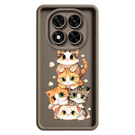 For Xiaomi Redmi Note 15 Pro 5G (Global) TPU Case Cat Stack Design Pattern Rubberized Anti-Slip Phone Back Cover