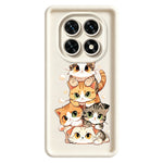 TPU Case For Xiaomi Redmi Note 15 5G (Global)  /  15 4G (Global)  /  Poco M8 5G Cat Stack Design Pattern Rubberized Anti-Slip Phone Back Cover