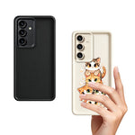 Samsung Galaxy S26+ TPU-skal med kattmotiv, gummierat, halkfritt bakstycke