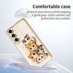 Samsung Galaxy S26+ TPU-skal med kattmotiv, gummierat, halkfritt bakstycke