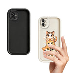 Samsung Galaxy A08 4G / A07 4G / A07s 4G TPU-skal Kattstackdesignmönster Gummerat halkfritt bakstycke