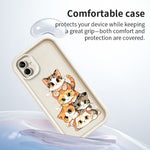 Samsung Galaxy A08 4G / A07 4G / A07s 4G TPU-skal Kattstackdesignmönster Gummerat halkfritt bakstycke