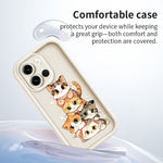 For OnePlus Nord 6 5G TPU Case Cat Stack Design Pattern Rubberized Anti-Slip Phone Back Cover