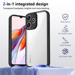 For Xiaomi Redmi Note 17 Pro 5G Case Matte Skin Touch Clear PC + TPU Shockproof Phone Back Cover