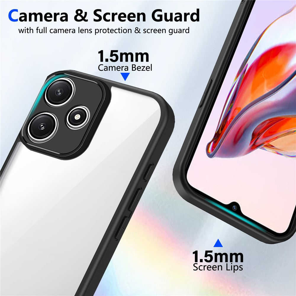 For Xiaomi Redmi Note 17 Pro 5G Case Matte Skin Touch Clear PC + TPU Shockproof Phone Back Cover