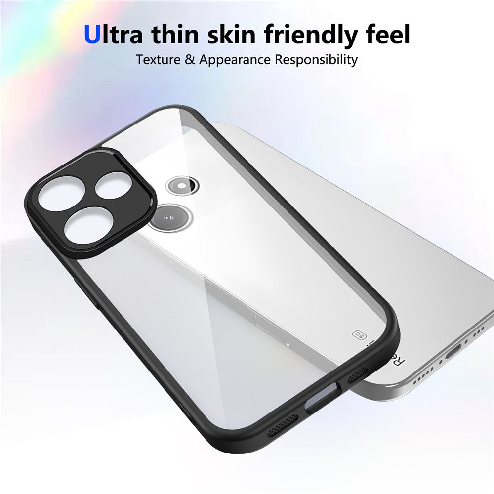 mobilskal för Xiaomi Redmi Note 17 5G (Global) / 17 4G (Global) / 17 (Indien/Kina) 5G Matt hud Pekskärm Klar PC + TPU Stötsäkert bakstycke