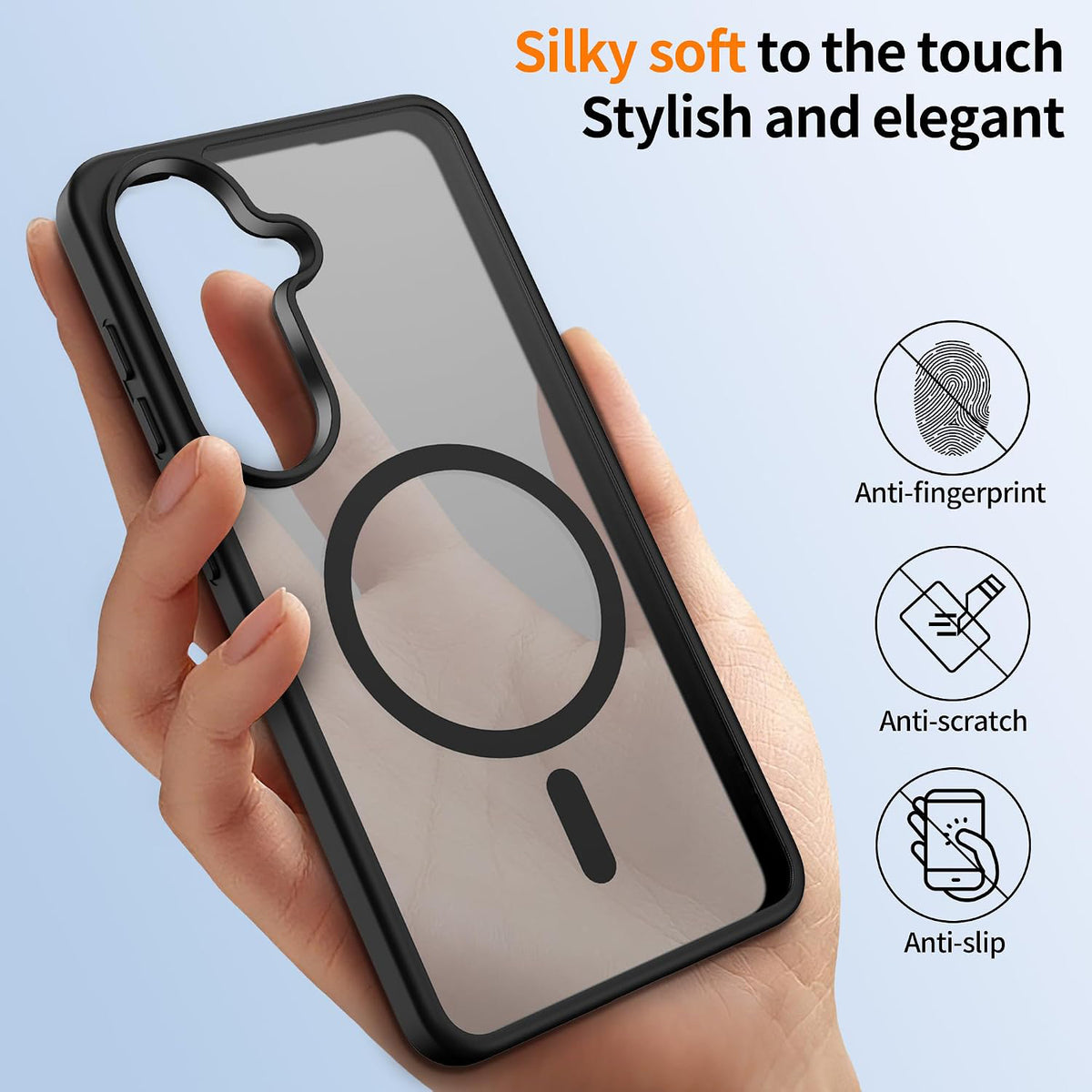 Samsung Galaxy A36 5G Magnetiskt Skal TPU + PC mobilskal med Skärmskydd i Högt Aluminium-Silikon Glas + PC Kameralinsskydd