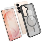 Samsung Galaxy S26+ Magnetiskt skal TPU + PC-mobilskal med skärmskydd i högkvalitativt aluminium-kiselglas + PC-kameralinsskydd