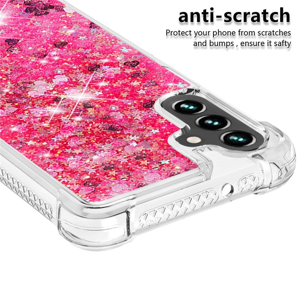 For Samsung Galaxy A34 5G TPU Case Glitter Quicksand Shockproof Phone Back Cover