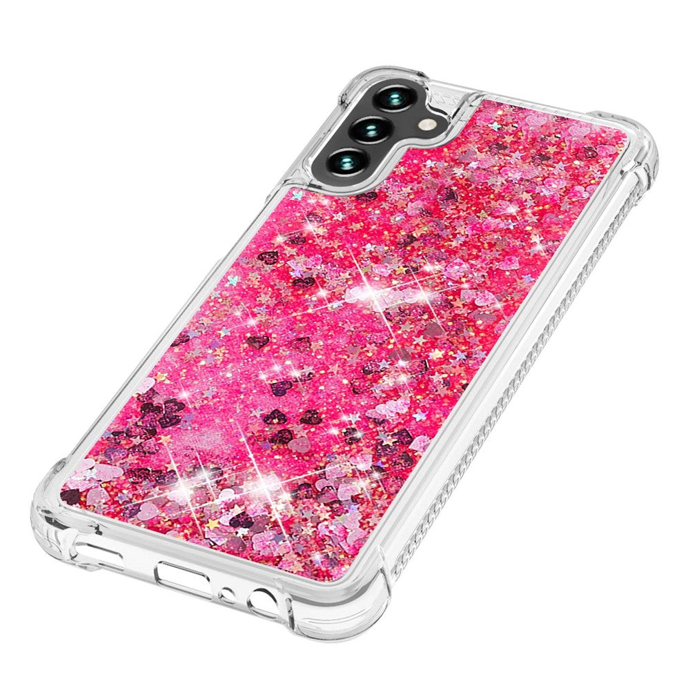 For Samsung Galaxy A34 5G TPU Case Glitter Quicksand Shockproof Phone Back Cover
