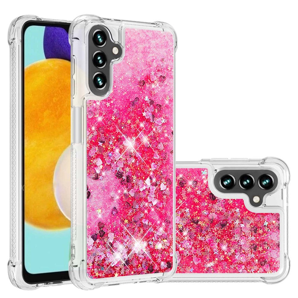 For Samsung Galaxy A34 5G TPU Case Glitter Quicksand Shockproof Phone Back Cover