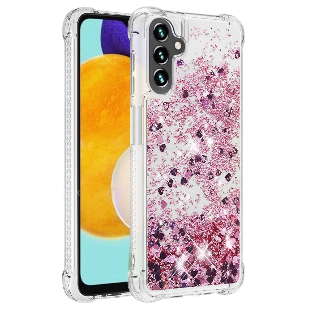 For Samsung Galaxy A34 5G TPU Case Glitter Quicksand Shockproof Phone Back Cover