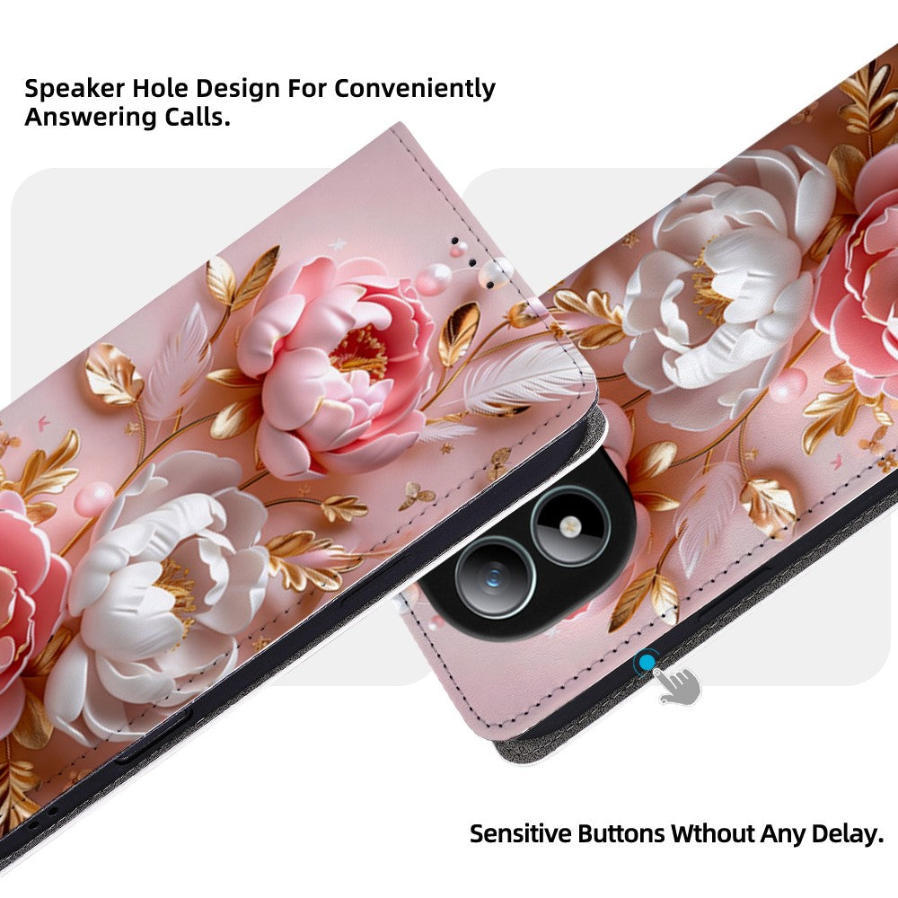For Xiaomi Redmi Note 15 5G (Global) / Poco M8 5G Case Pattern Printed Magnetic Closure PU Leather Wallet Phone Cover