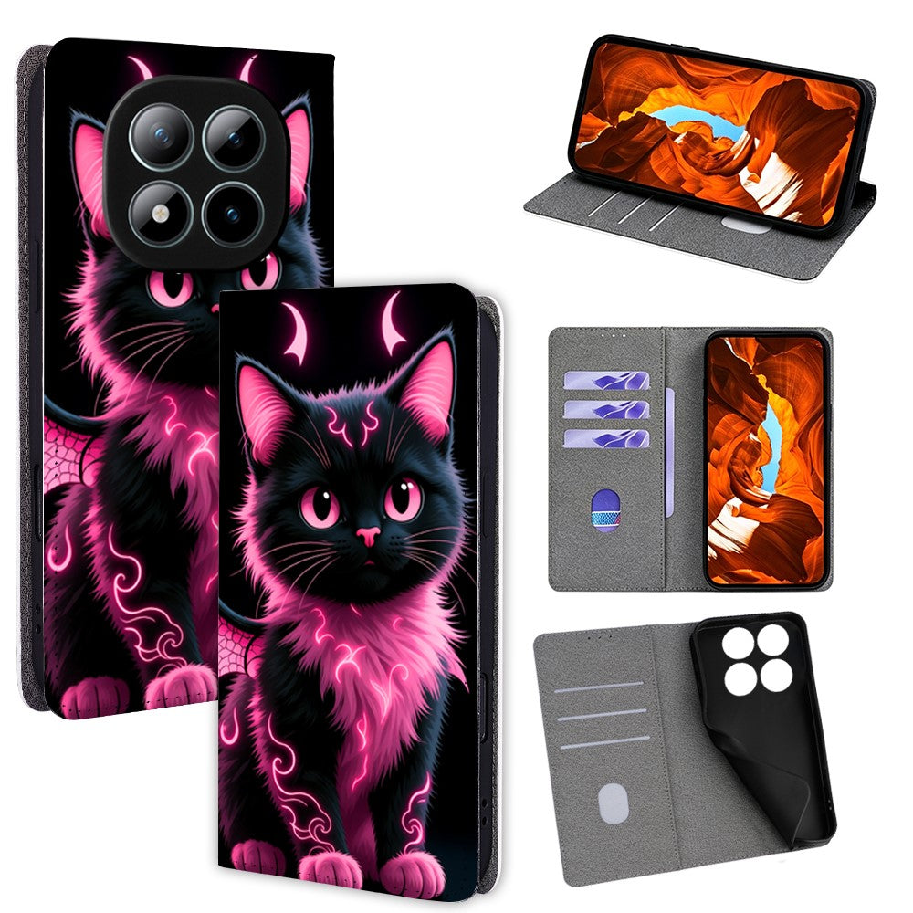 For Xiaomi Redmi Note 15 5G (Global) / Poco M8 5G Case Pattern Printed Magnetic Closure PU Leather Wallet Phone Cover