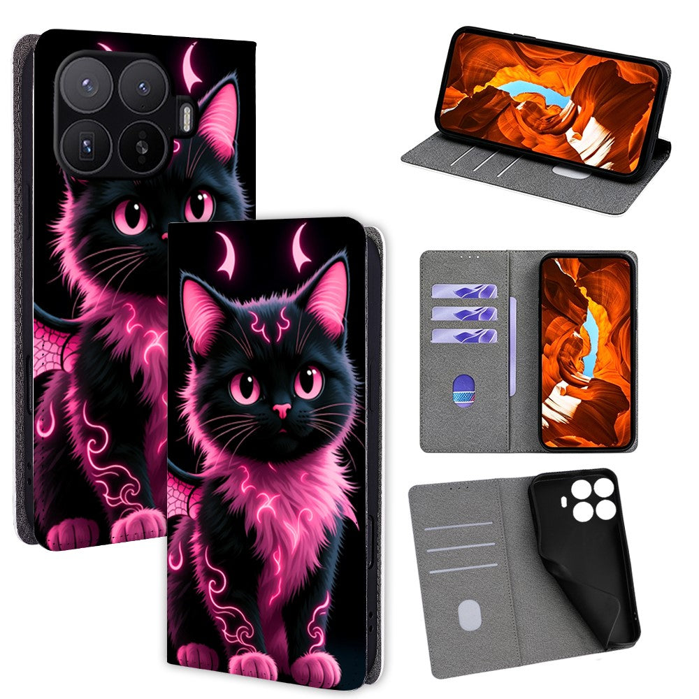 For Xiaomi 17T Pro Case Pattern Printed Magnetic Closure PU Leather Wallet Phone Cover