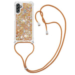 Til Samsung Galaxy A34 5G TPU Cover Quicksand Design Mobilcover med Snor