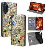 Mönstertryckt fodral för Samsung Galaxy A18 5G / A18 4G / A17 5G / A17 4G, Magnetisk stängning PU-läder plånboksfodral för mobil