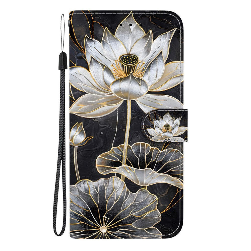 For Xiaomi 17T Wallet Case Flip Stand Pattern Printing PU Leather Phone Cover with Wrist Strap
