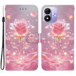 Pung-etui til Xiaomi Redmi Note 17 5G (Global) / 17 4G (Global) / 17 (Indien/Kina) 5G med sammenklappeligt stativ, mønstertryk, PU-læder og håndledsrem