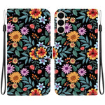 Samsung Galaxy S26 FE Plånboksfodral Flip Stand Mönster Tryck PU-läder Mobilskal med Handledsrem