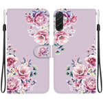 Samsung Galaxy A57 5G Plånboksfodral Flip Stand Mönstertryck PU-läder mobilskal med Handledsrem