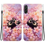 Samsung Galaxy A57 5G Plånboksfodral Flip Stand Mönstertryck PU-läder mobilskal med Handledsrem