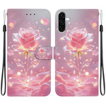 Samsung Galaxy A56 5G Plånboksfodral Flip Stativ Mönster Tryck PU-läder mobilskal med Handledsrem