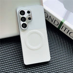 Samsung Galaxy S26 Ultra Magnetiskt Skal med Avtagbart Stativ Grid Texture Tech Fabric Coated PC + TPU mobilskal
