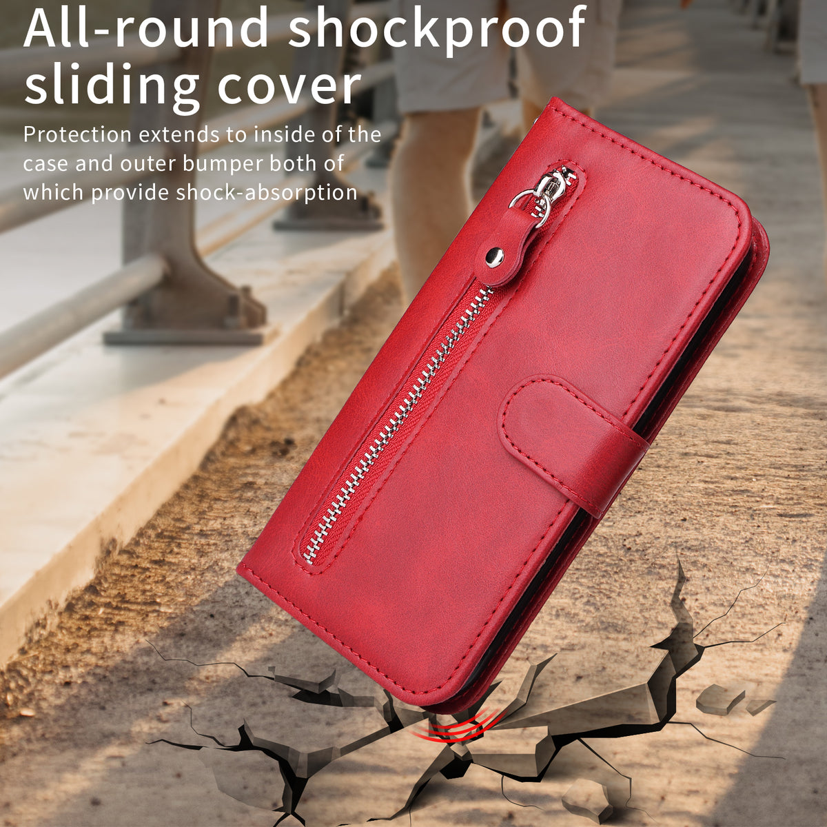 For Huawei nova 16 SE 5G PU Leather Cases with Zipper Pocket Wallet Phone Cover Stand